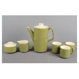 Vintage 6pc Avocado Coffee/tea Set