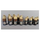 13x The Bid Japanese Ceramic Sake Bottles