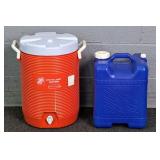 Lot Of 2 Rubbermaid & Reliance 5 Gal Cap Cooler