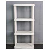 4 Tier Plastic Utility Shelf Unit