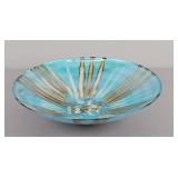 16" Made In Italy Art Glass Bowl