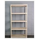 5 Tier Plastic Utility Shelf Unit