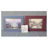 2x The Bid Thomas Kincaide Prints