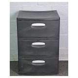 Sterilite 3 Drawer Plastic Utility Storage Bin
