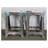 Pair Of Folding Plastic Saw Horses