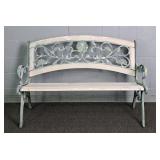 Decorative Cast Aluminum Garden Bench Seat