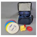 Disc Golf Set W/ 4 Discs, Marker, And Bag