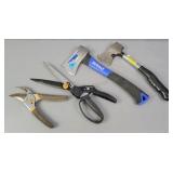 4x Bid Kobalt Fiskars & More Hatchets & Sheers