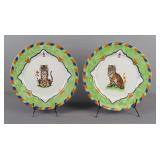 2x The Bid 12" Lynn Chase Tiger Raj Plates
