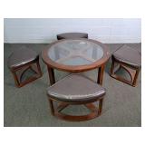 Ashley Furn Cocktail Table W/ Hideaway Stools