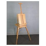 Poratble Wooden French Style Easel W/ Tripod