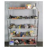 Large Lot Of Asst. Tools & More- Rack Not Included