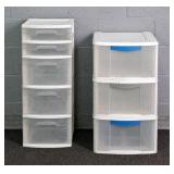 2x Bid Sterilite 5 Drawer & 3 Drawer Bins
