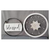 2x The Bid Hobby Lobby & More Wall Hung Decor