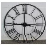 Decorative 36" Round Metal Wall Clock