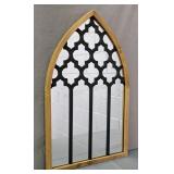 Old Time Pottery Cathedral Arch Decorative Mirror