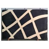 Dalyn Delray 100% Wool Black & Cream Area Rug