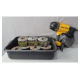 Pneumatic Bostitch Nailer & Coiled Nails  Untested