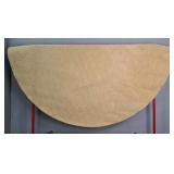 Large Round Embossed Geometric Pattern Area Rug