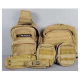 2x Bid Fox Tactical Slingbag & Utility Bag