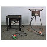 2x Bid Metal Propane Cooker Burner Stands