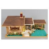 Vintage Wooden Dollhouse