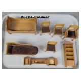 Lot Of Wood Dollhouse Furniture