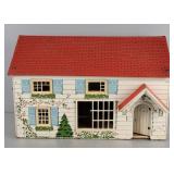 Vintage Mfg Wood Dollhouse