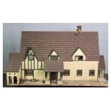 6' Long Vintage Custom Wood Tudor Style Dollhouse