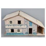 Vintage Mfg Wood Dollhouse