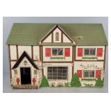 Vintage Mfg Wood Dollhouse