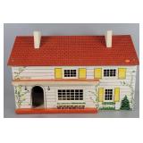 Vintage Mfg Wood Dollhouse