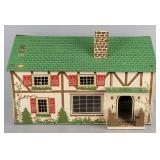 Vintage Mfg Wood Dollhouse