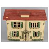 Vintage Mfg Wood Dollhouse