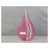 Artist Signed Salting Glass Vase