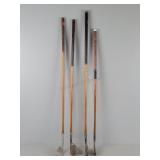 4x The Bid Vint. Collect. Hickory Shaft Golf Clubs
