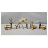 4x Bid Brass Animal Figurines