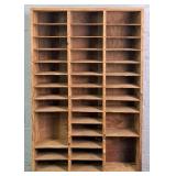 Vintage Solid Wood Cubicle Storage