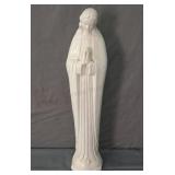 Vintage Chalkware 21" Tall Madonna Statue