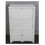 Small Vintage Painted Wood Cabinet
