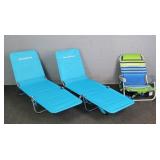 2x Bid Tommy Bahama Like New Low Seat Chairs