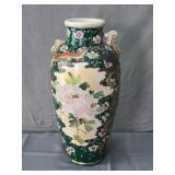 Very Old Hand Decorated Porcelain Oriental Vase