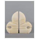 Hand Carved Alabaster Bookends