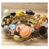 Vintage / Antique Button Bracelet . Collection Of