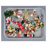 Lot Assorted Wooden Christmas Ornaments