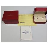 18k Gold Mikimoto Double Pearl Earrings
