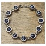 Sterling Silver Evil Eye Bracelet
