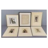 6 Pc Assorted Cabinet Cards