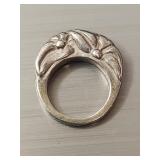 Sterling silverArt Nouveau style ring featuring a
