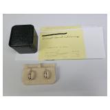 14k Gold Diamond Channel Earrings